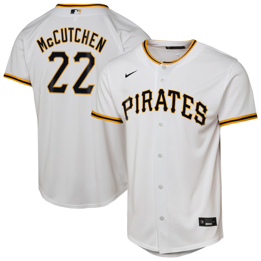 Youth Pittsburgh Pirates Andrew McCutchen Nike White Home Replica Player Jersey - Ujersey Shop