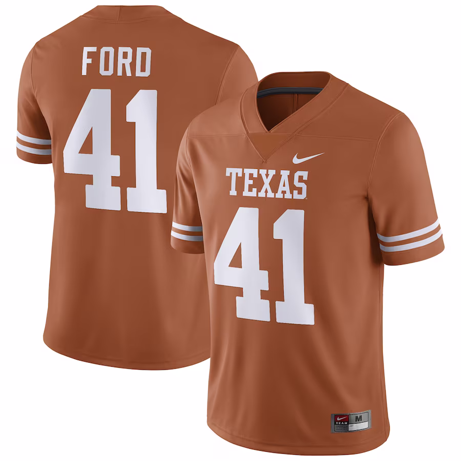 Jaylan Ford Texas Longhorns Nike Player Game Jersey - Texas Orange - Ujersey Shop