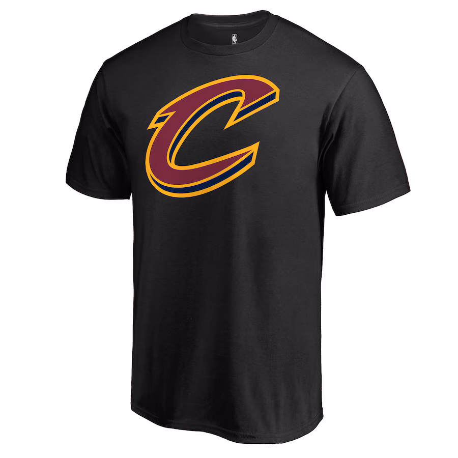 Men's Cleveland Cavaliers Black Secondary Logo T-Shirt - Ujersey Shop