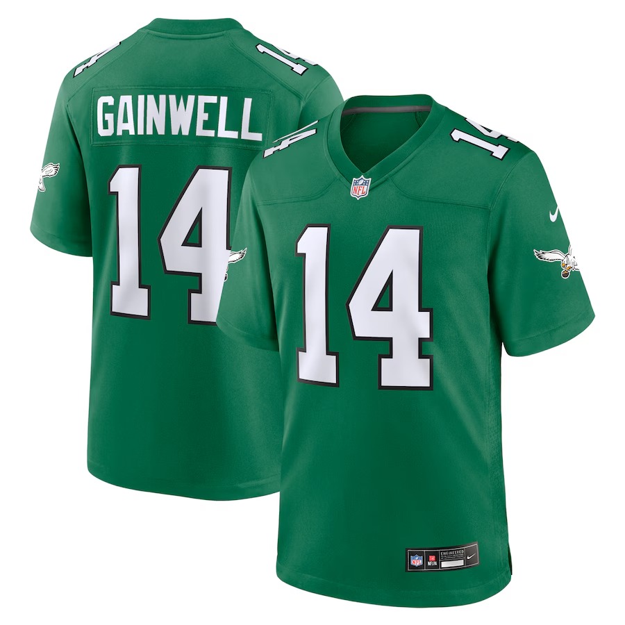 Men's Philadelphia Eagles Kenneth Gainwell Nike Kelly Green Alternate Game Jersey - Ujersey Shop
