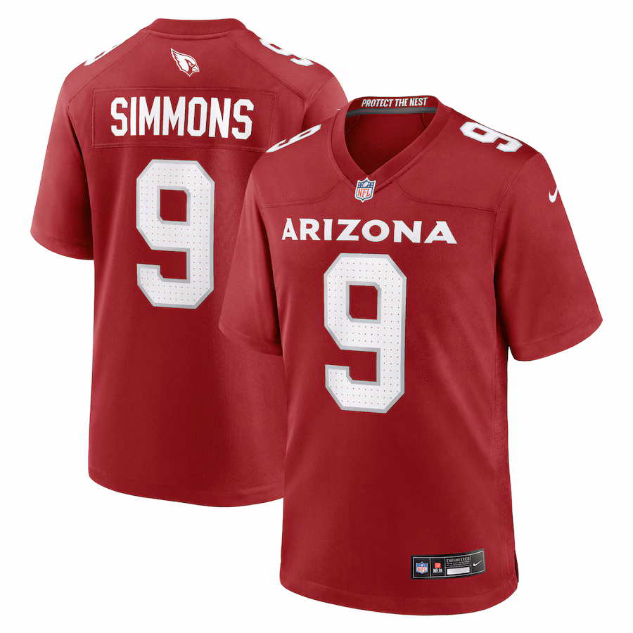 Men's Arizona Cardinals Isaiah Simmons Nike Cardinal Game Player Jersey - Ujersey Shop
