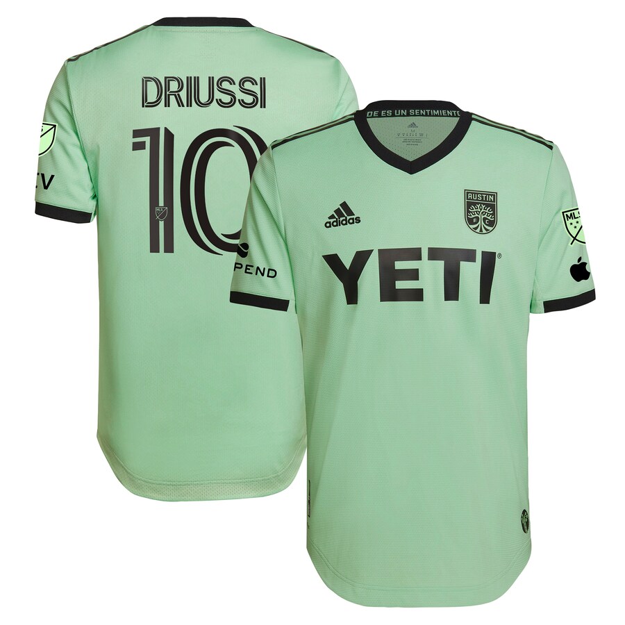 Men's Austin FC Sebastián Driussi adidas Mint 2023 The Sentimiento Kit Authentic Player Jersey - Ujersey Shop