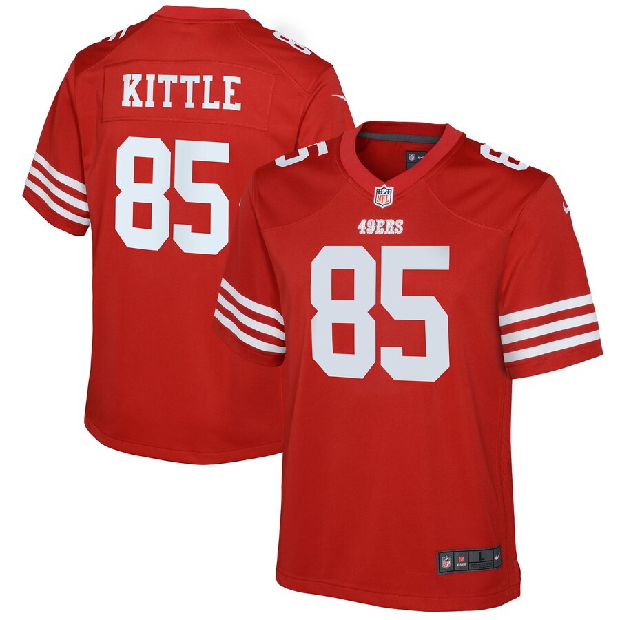 Youth San Francisco 49ers Nike Scarlet Game Jersey - Ujersey Shop