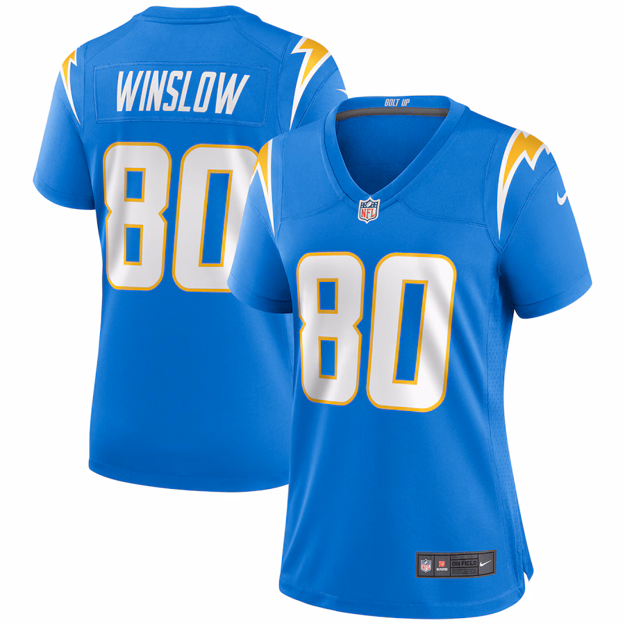 Women's Los Angeles Chargers Kellen Winslow Nike Powder Blue Game Retired Player Jersey - Ujersey Shop