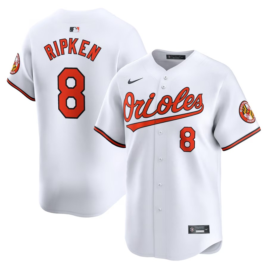 Men's Baltimore Orioles Cal Ripken Jr. Nike White Home Limited Player Jersey - Ujersey Shop