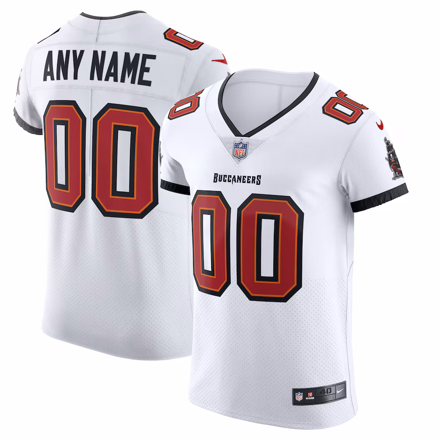 Men's Tampa Bay Buccaneers Nike White Vapor Elite Custom Jersey - Ujersey Shop