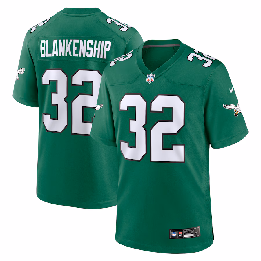 Men's Philadelphia Eagles Reed Blankenship Nike  Kelly Green Alternate Game Jersey - Ujersey Shop