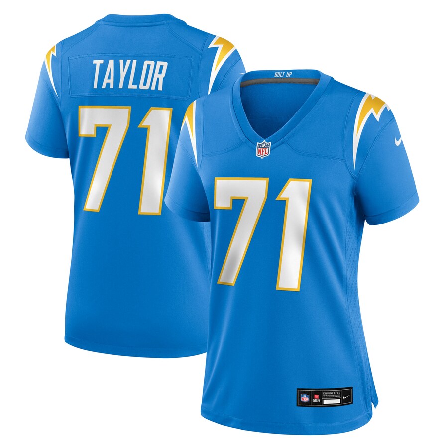 Women's Los Angeles Chargers Branson Taylor Nike Powder Blue Team Game Jersey - Ujersey Shop