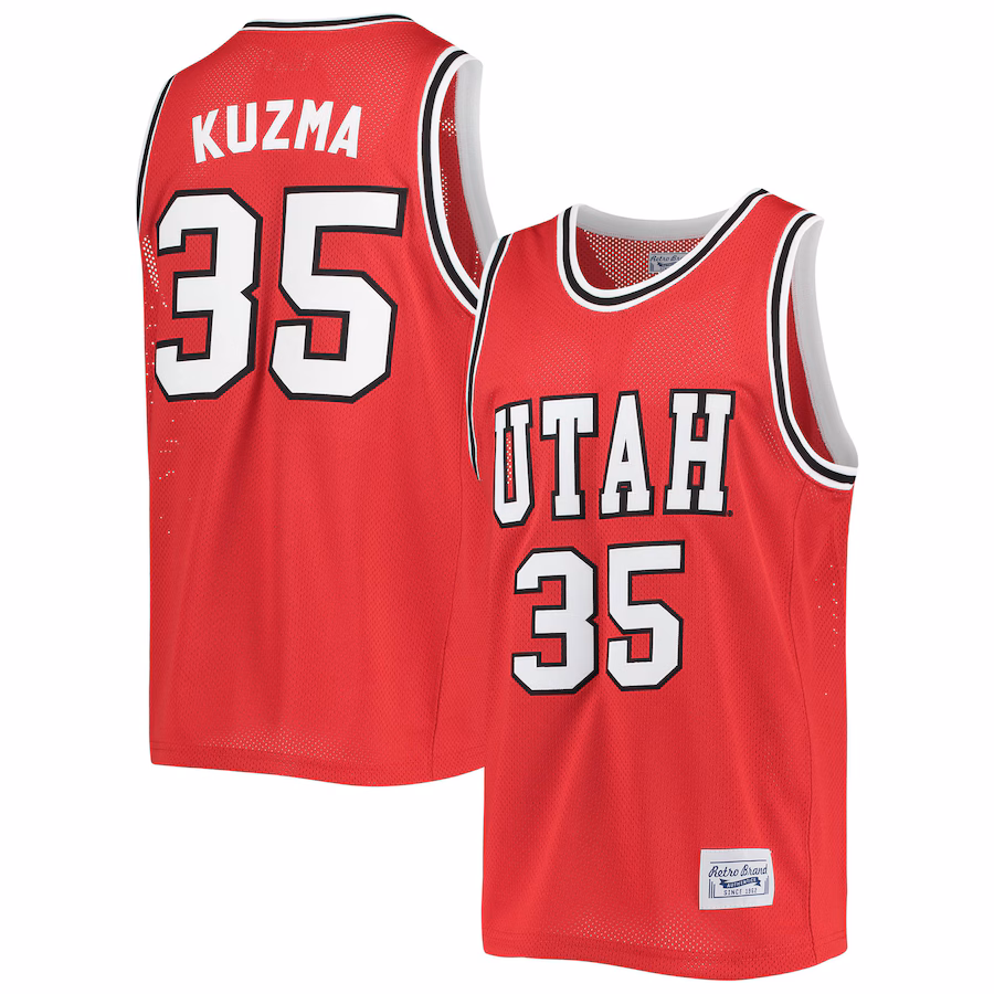 Men's Original Retro Brand Kyle Kuzma Red Utah Utes Commemorative Classic Basketball Jersey - Ujersey Shop