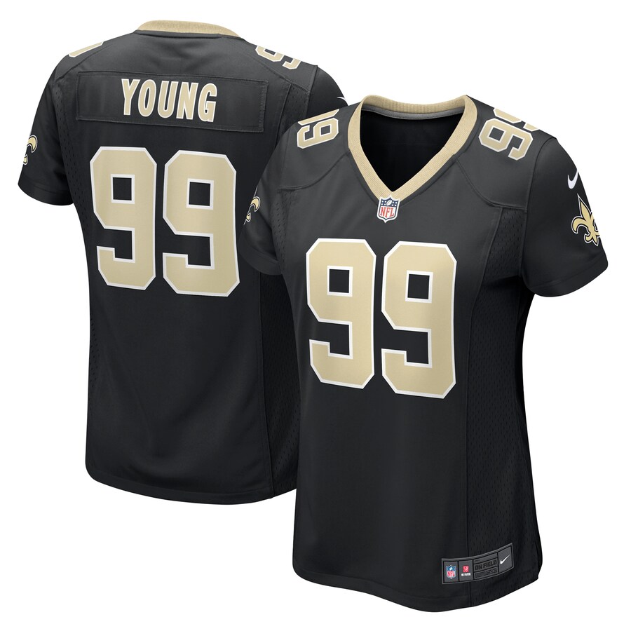 Women's New Orleans Saints Chase Young Nike Black Game Jersey - Ujersey Shop