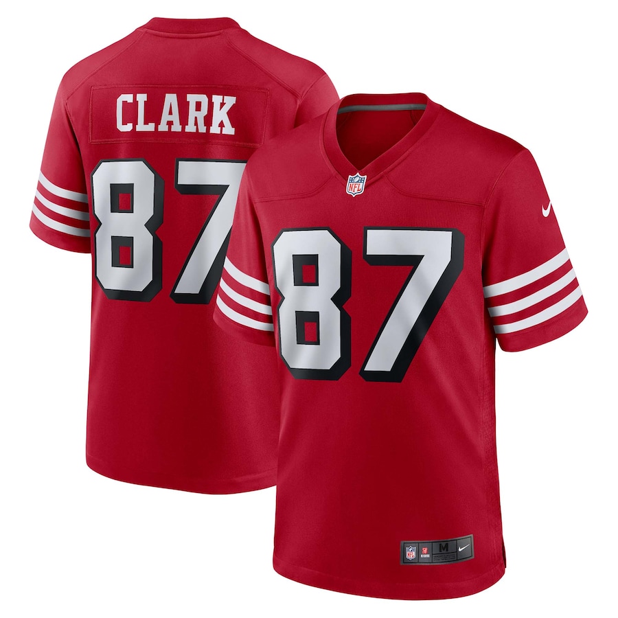 Men's San Francisco 49ers Dwight Clark Nike Scarlet Retired Alternate Game Jersey - Ujersey Shop