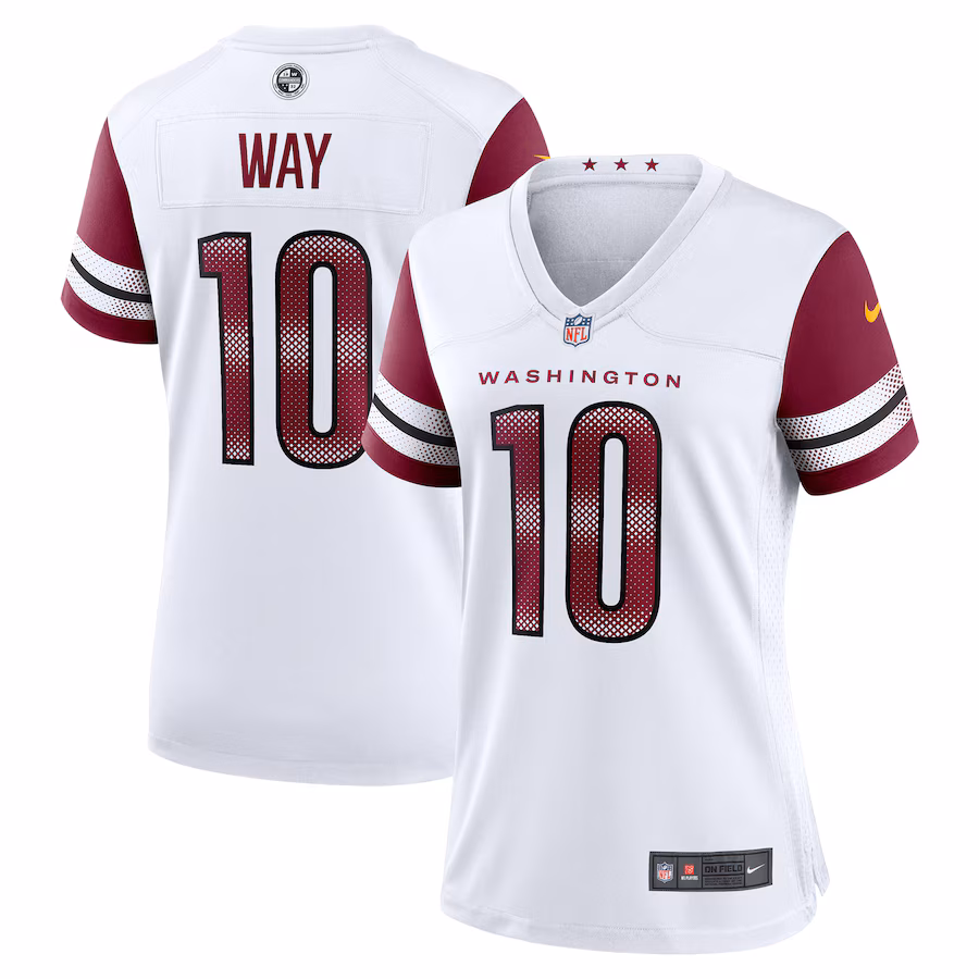 Women's Washington Commanders Tress Way Nike White Game Jersey - Ujersey Shop