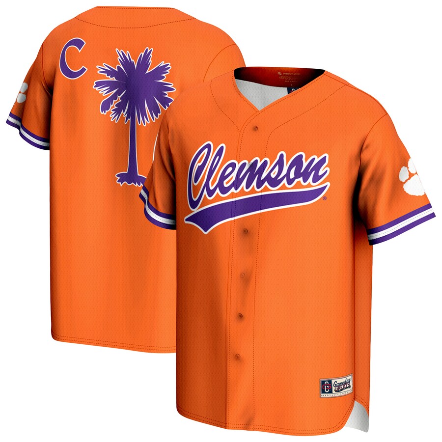 Unisex GameDay Greats Orange Clemson Tigers Lightweight Baseball Jersey - Ujersey Shop