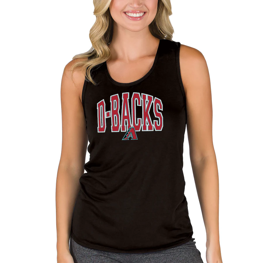 Women's Arizona Diamondbacks Concepts Sport Black Marathon Racerback Tank Top - Ujersey Shop