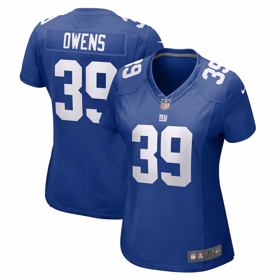 Women's New York Giants Gervarrius Owens Nike  Royal Team Game Jersey - Ujersey Shop