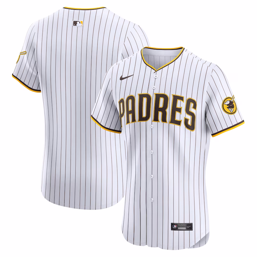Men's San Diego Padres Nike White Home Elite Jersey - Ujersey Shop