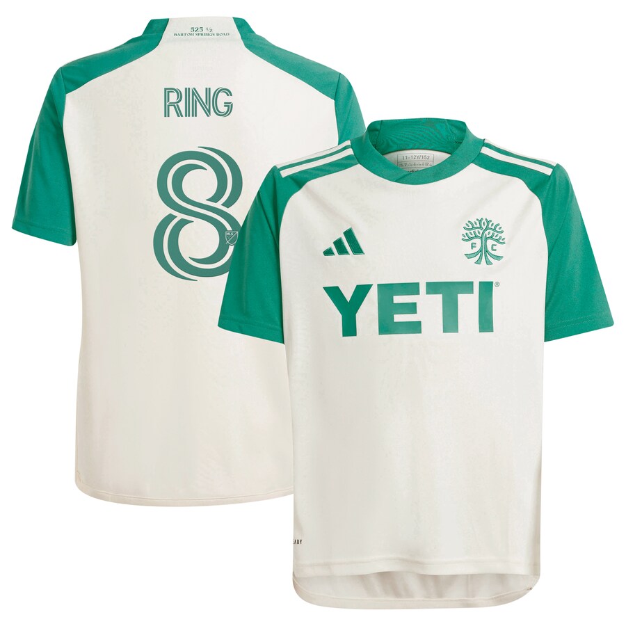 Youth Austin FC Alexander Ring adidas Tan 2024 The Armadillo Kit Replica Player Jersey - Ujersey Shop