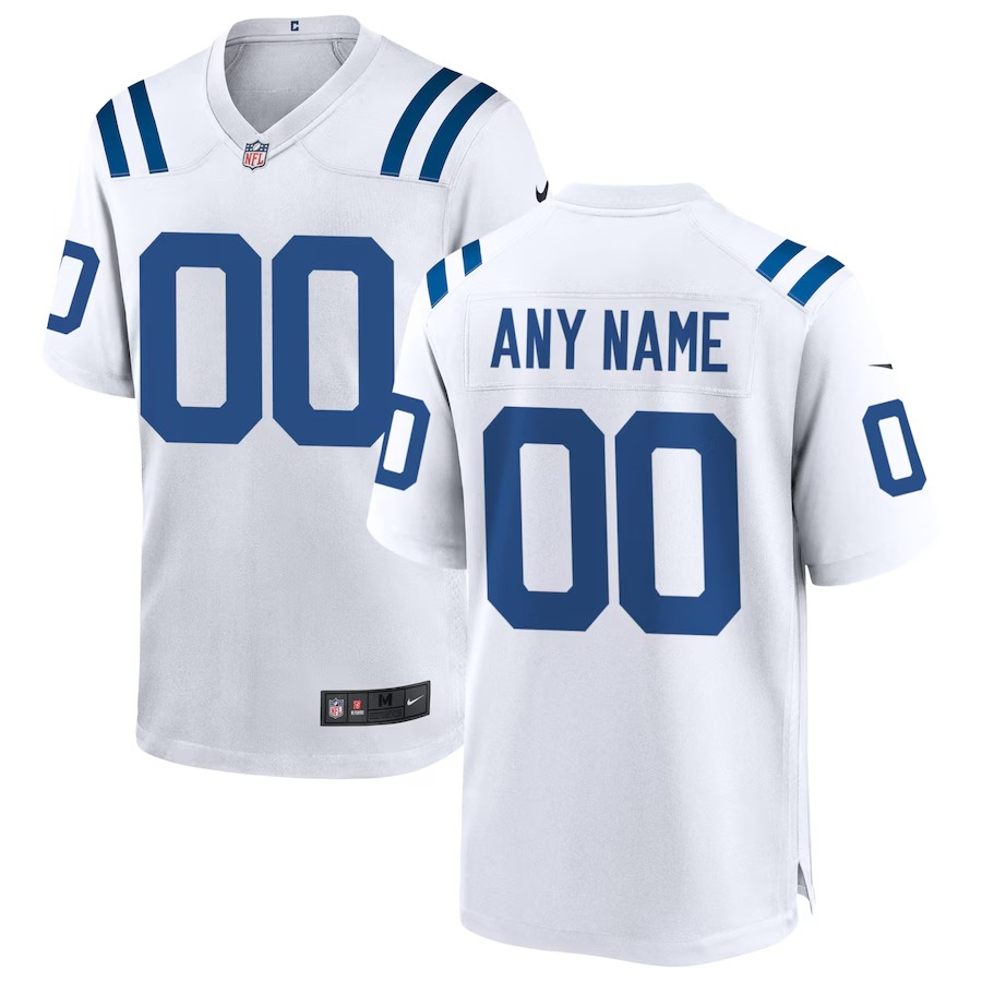 Men's Indianapolis Colts Nike White Custom Game Jersey - Ujersey Shop