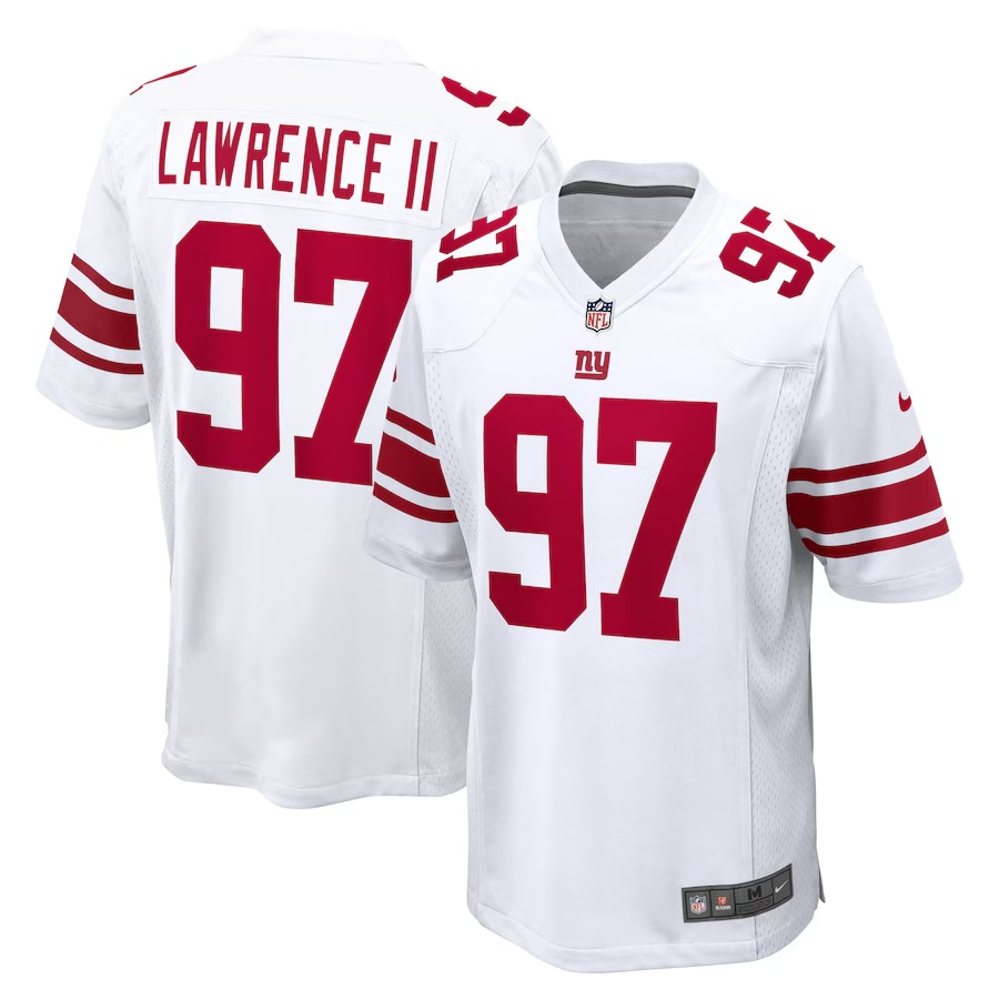 Men's New York Giants Dexter Lawrence II Nike White Game Player Jersey - Ujersey Shop