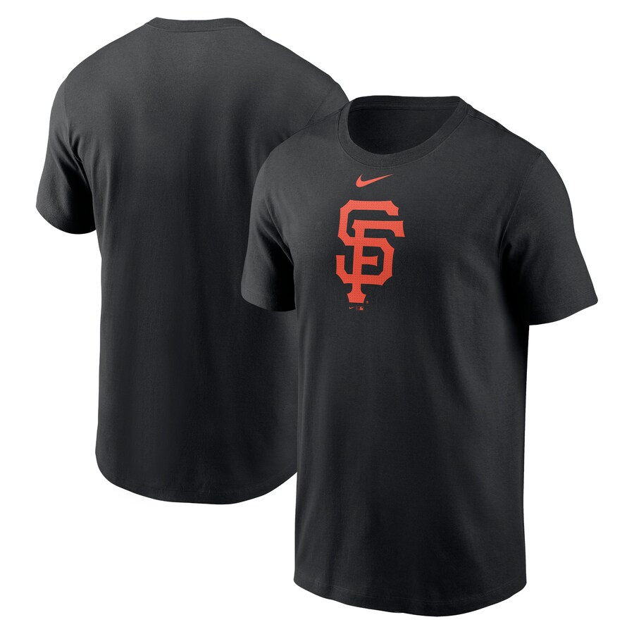 Men's San Francisco Giants Nike Black Fuse Logo T-Shirt - Ujersey Shop
