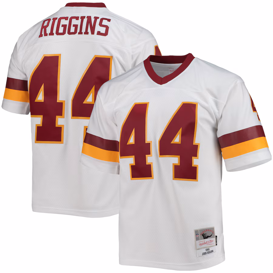 Men's Washington Football Team John Riggins Mitchell & Ness White Legacy Replica Jersey - Ujersey Shop