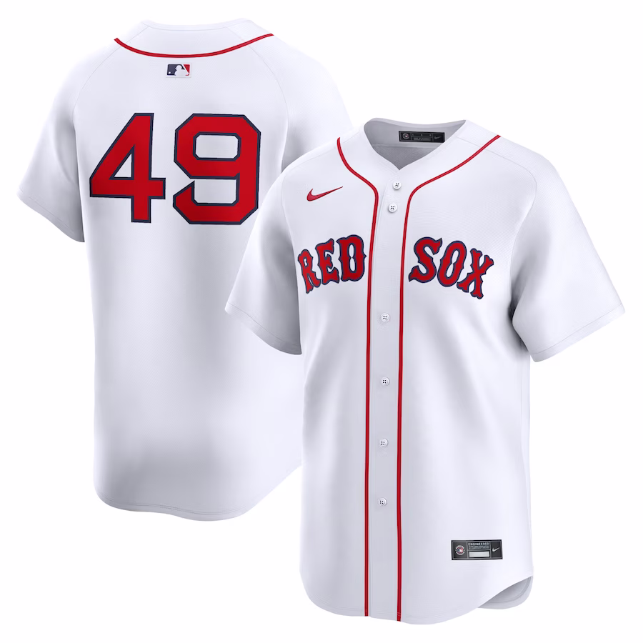 Men's Boston Red Sox Tim Wakefield Nike White Home Limited Player Jersey - Ujersey Shop