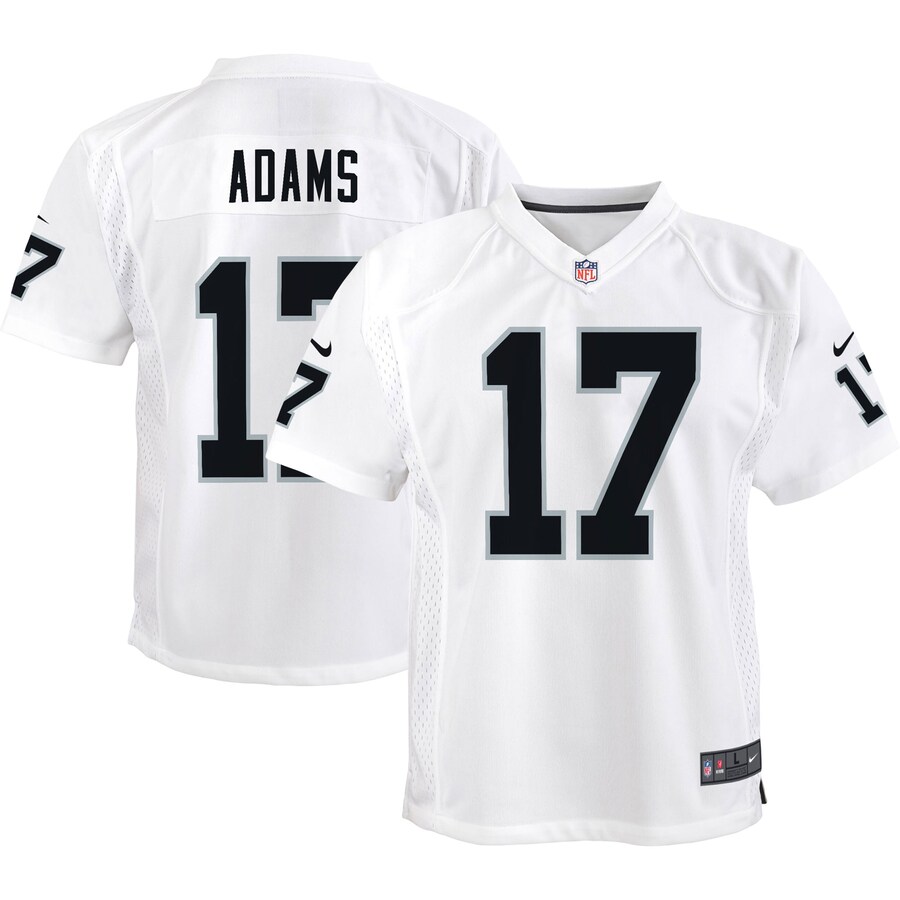 Youth Las Vegas Raiders Davante Adams Nike White Game Jersey - Ujersey Shop