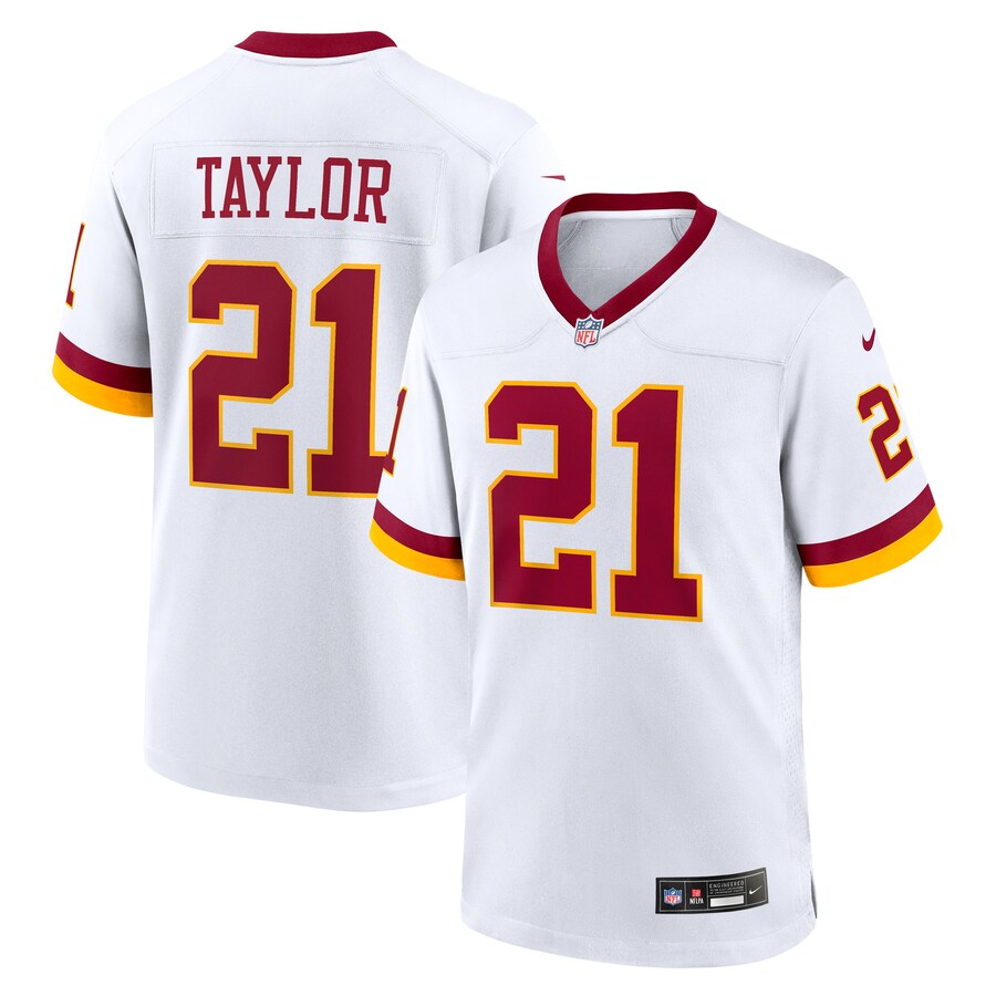 Men's Washington Commanders Sean Taylor Nike White Game Super Bowl Era Jersey - Ujersey Shop