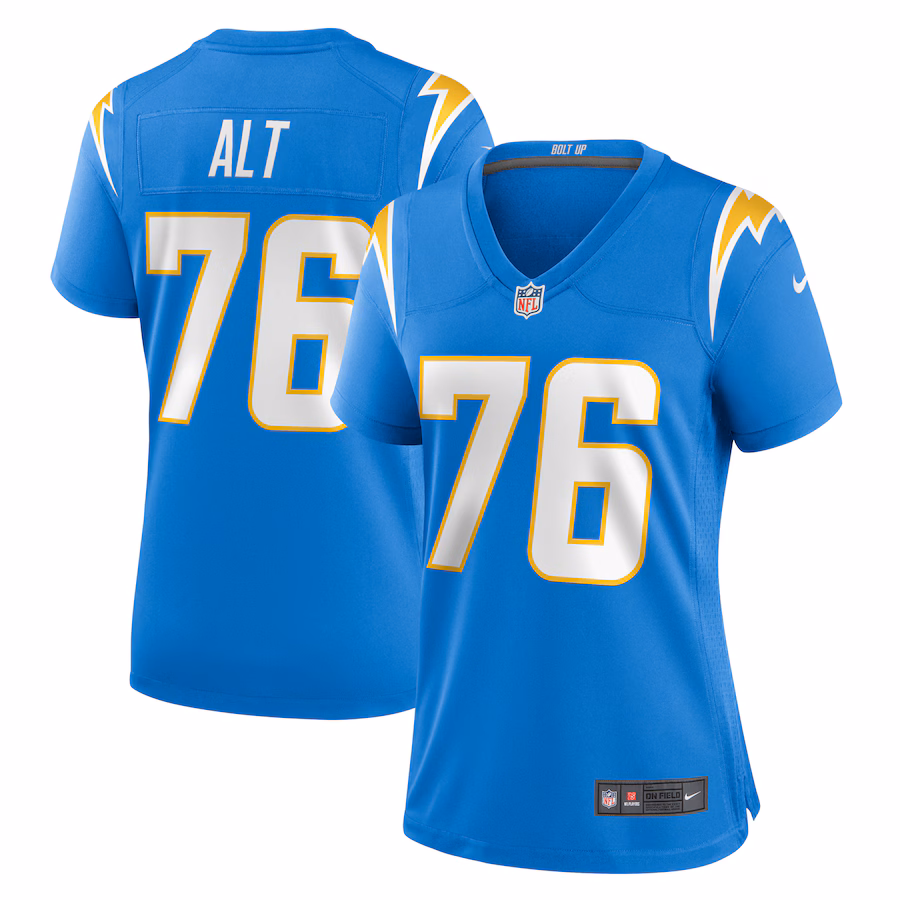 Women's Los Angeles Chargers Joe Alt Nike Powder Blue Game Jersey - Ujersey Shop
