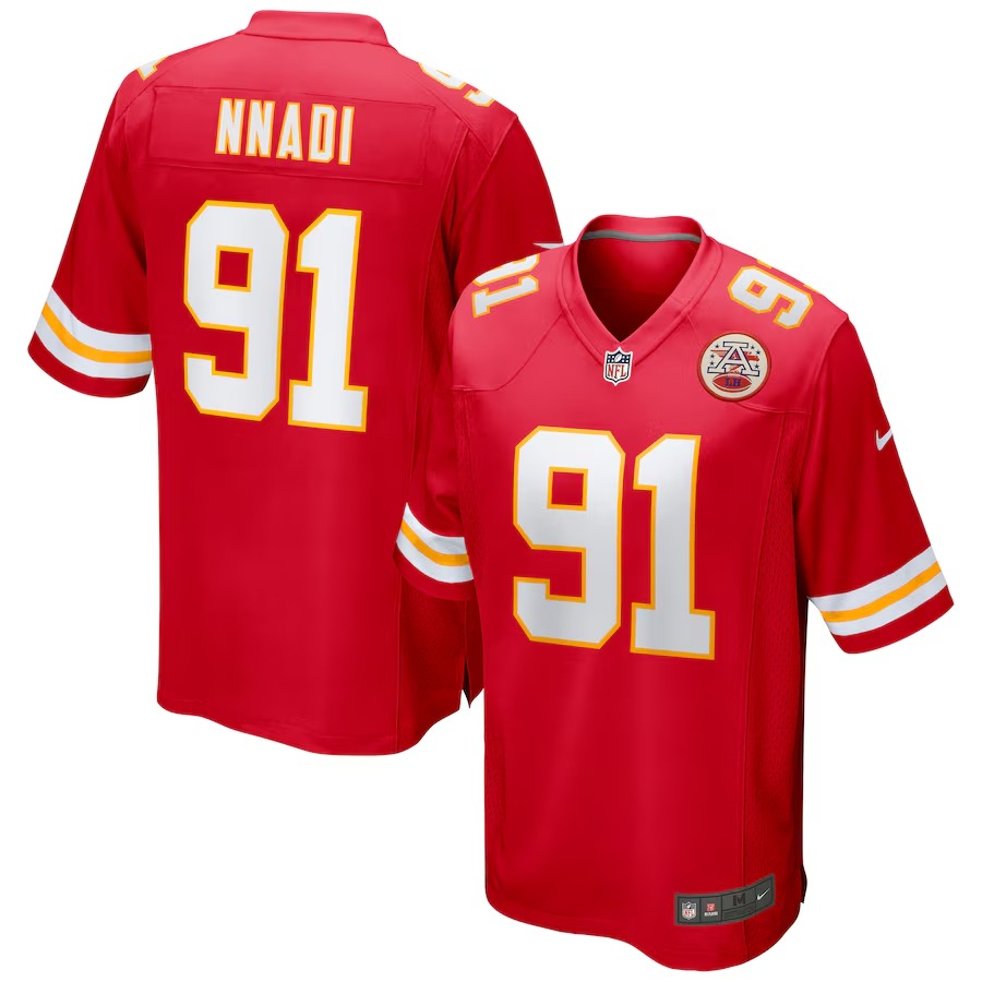 Men's Kansas City Chiefs Derrick Nnadi Nike Red Game Jersey - Ujersey Shop