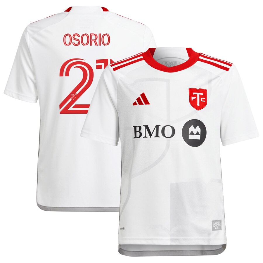 Youth Toronto FC Jonathan Osorio adidas White 2024 GTA Kit Replica Player Jersey - Ujersey Shop