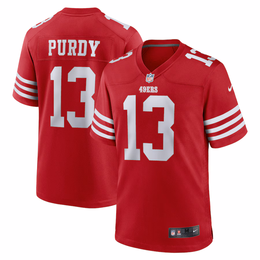Men's San Francisco 49ers Brock Purdy Nike Scarlet Game Player Jersey - Ujersey Shop