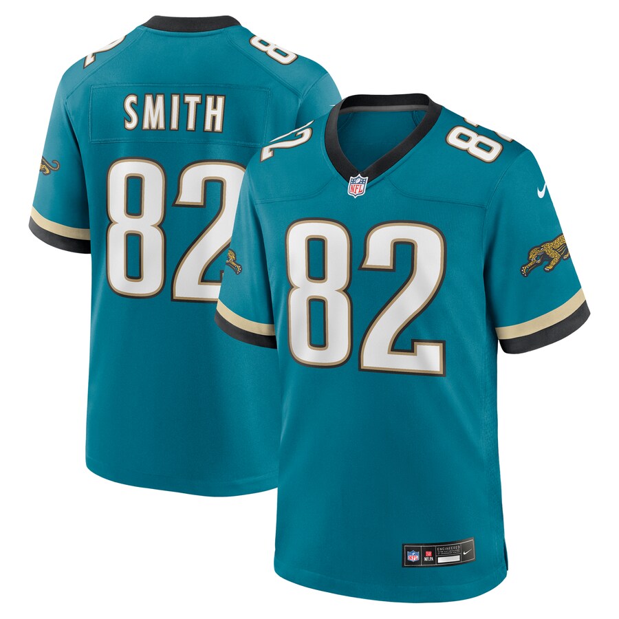 Men's Jacksonville Jaguars Jimmy Smith Nike Teal Retired Player Alternate Game Jersey - Ujersey Shop