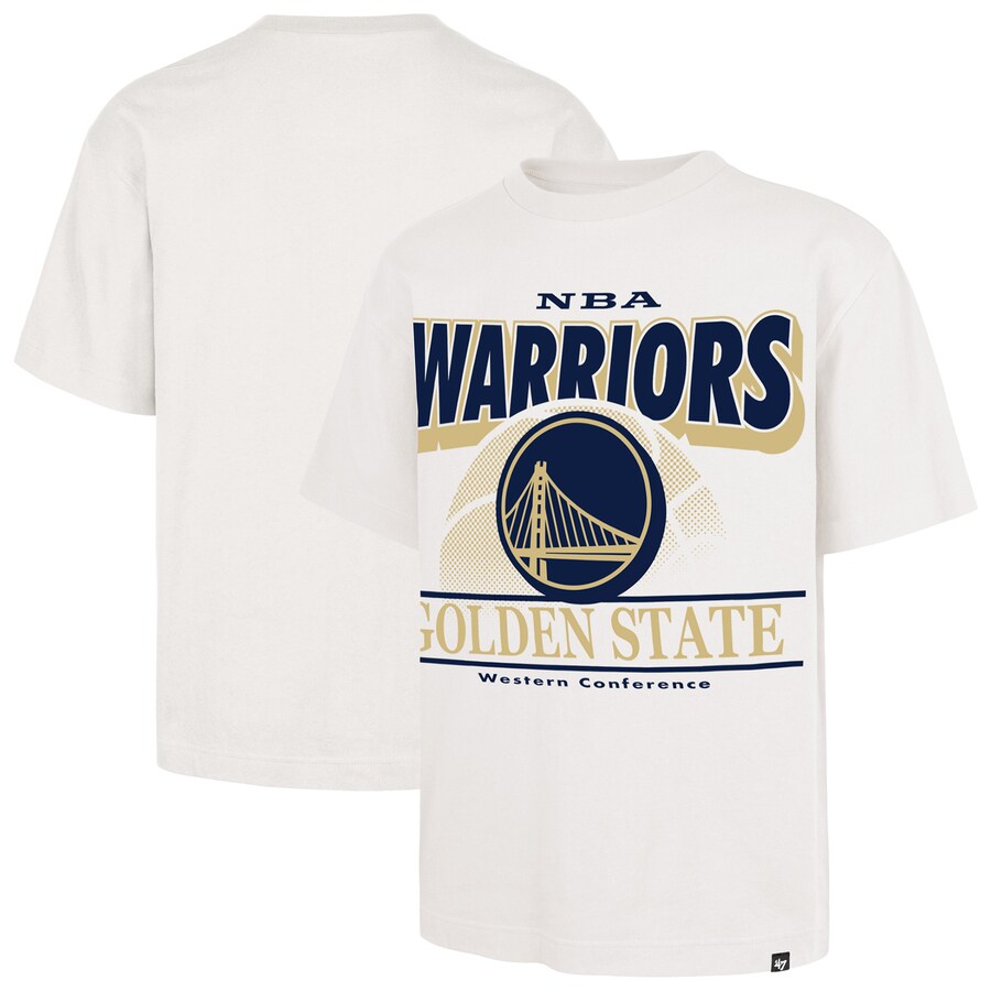 Men's Golden State Warriors  '47 White City Edition Shifty Foundation T-Shirt - Ujersey Shop