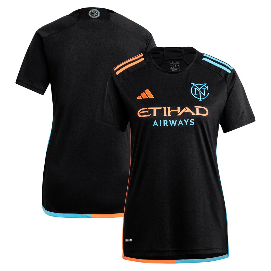 Women's New York City FC  adidas Black 2024 24/7 Kit Replica Jersey - Ujersey Shop