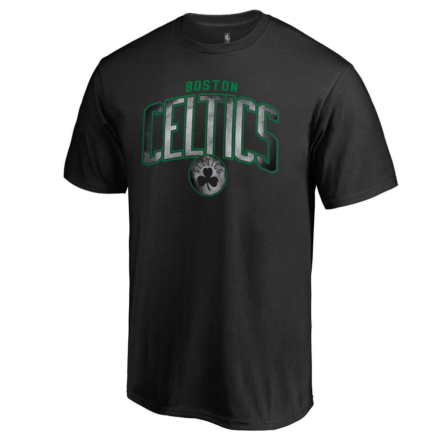 Men's Boston Celtics Black Arch Smoke T-Shirt - Ujersey Shop