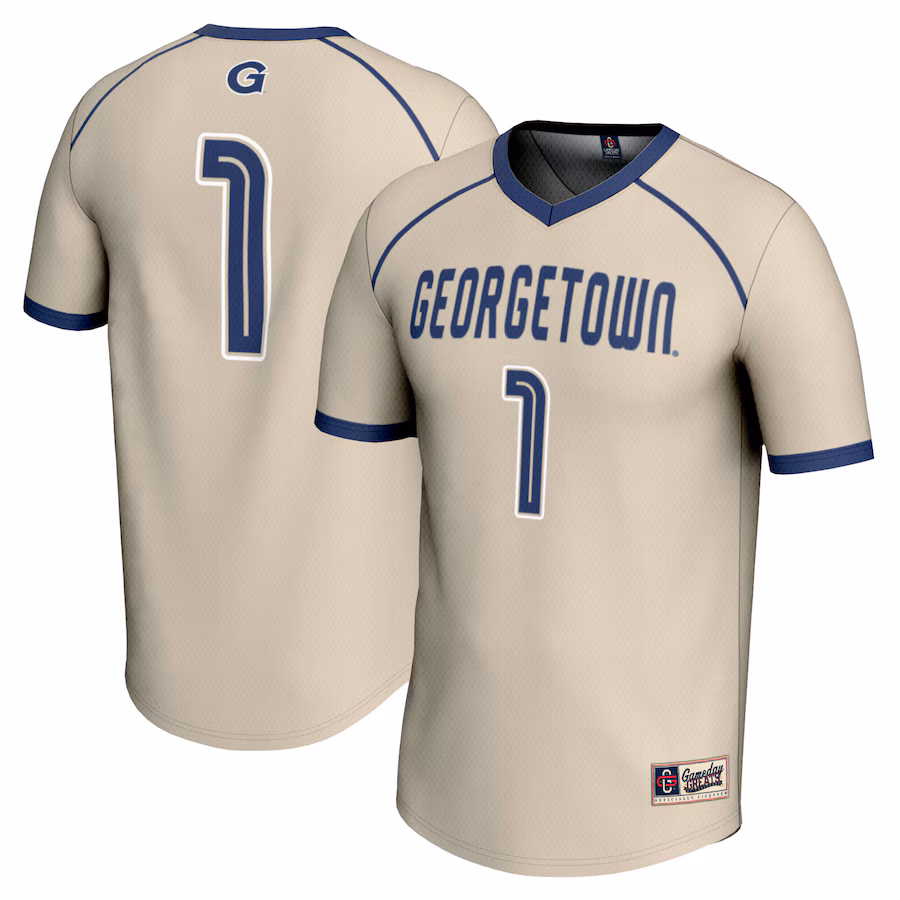 #1 Georgetown Hoyas GameDay Greats Unisex Lightweight Women's Lacrosse Jersey - Gray - Ujersey Shop