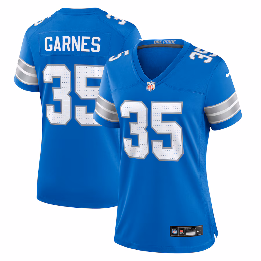 Women's Detroit Lions Chelen Garnes Nike  Blue Game Jersey - Ujersey Shop
