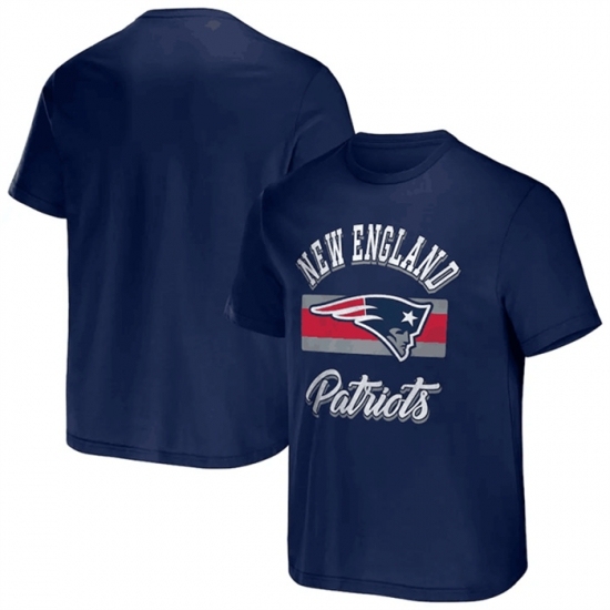 Men's New England Patriots Navy X Darius Rucker Collection Stripe T Shirt - Ujersey Shop