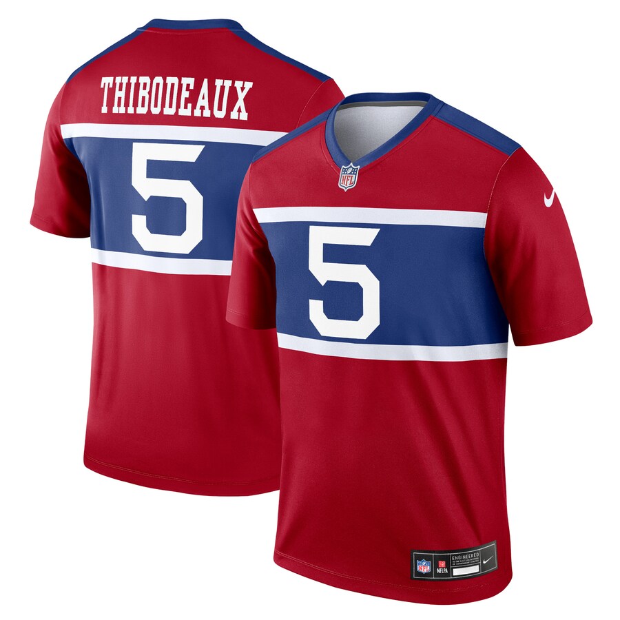 Men's New York Giants Kayvon Thibodeaux Nike Red Alternate Legend Player Performance Top - Ujersey Shop