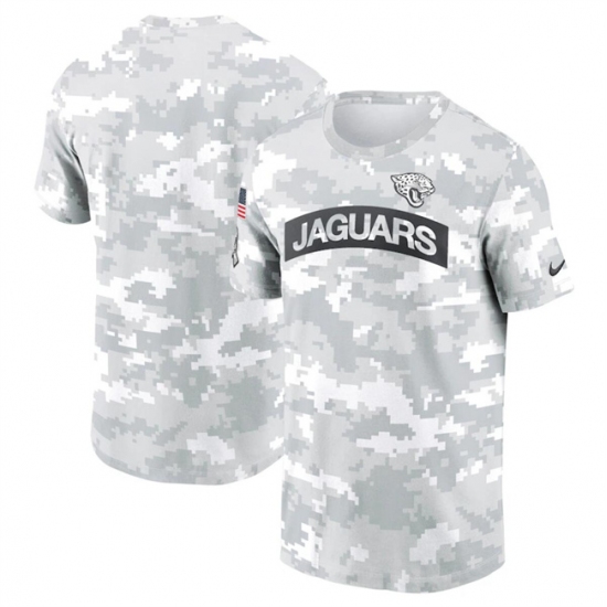 Men's Jacksonville Jaguars 2024 Arctic Camo Salute To Service Performance T-Shirt - Ujersey Shop