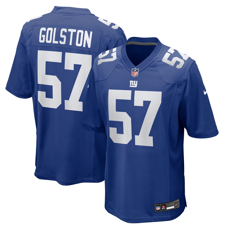 Men's New York Giants Chauncey Golston Nike Royal Team Game Jersey - Ujersey Shop