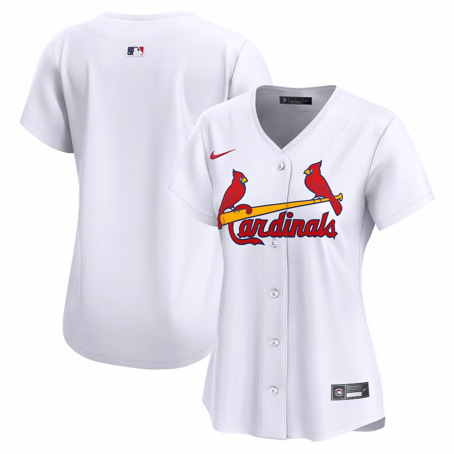 Women's St. Louis Cardinals Nike White Home Limited Jersey - Ujersey Shop