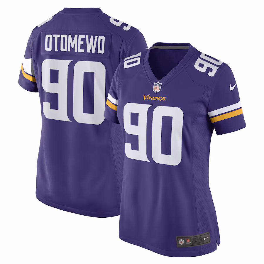 Women's Minnesota Vikings Esezi Otomewo Nike Purple Game Player Jersey - Ujersey Shop