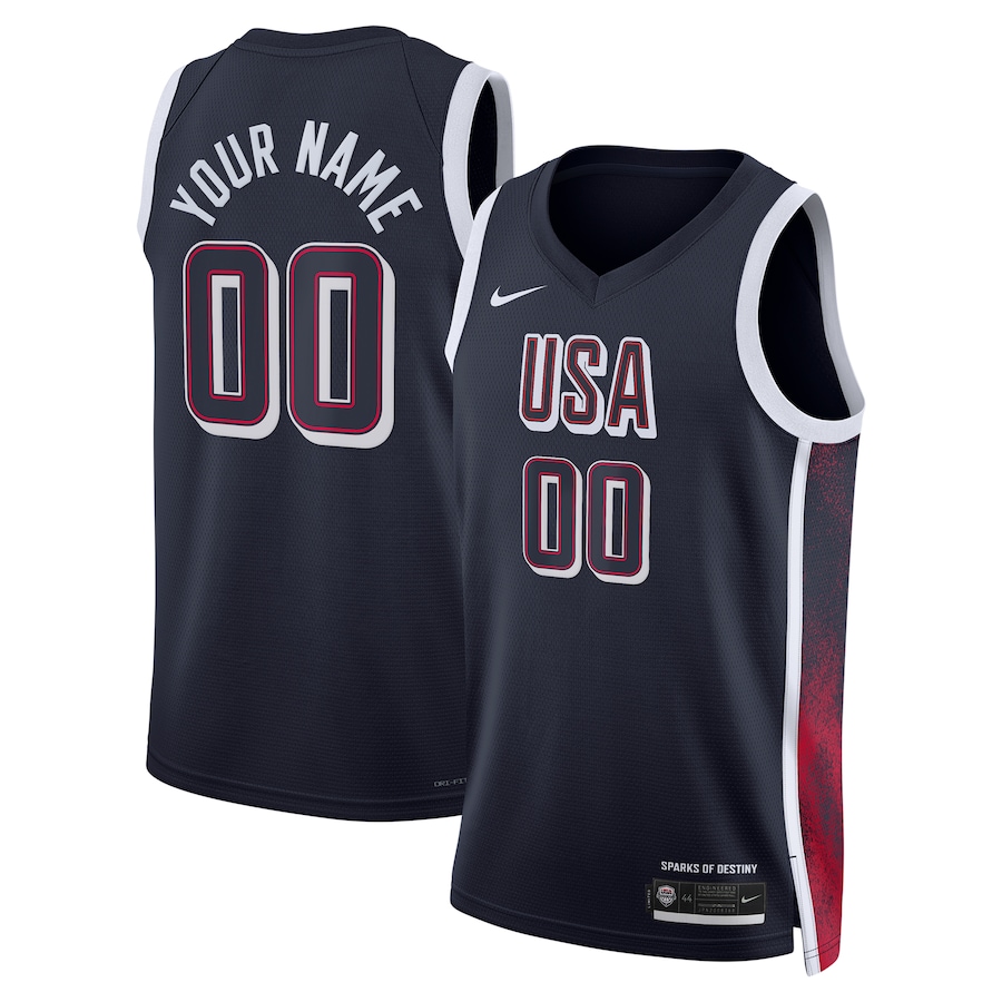 Unisex Men's USA Basketball  Nike Navy 2024 Swingman Custom Jersey - Ujersey Shop
