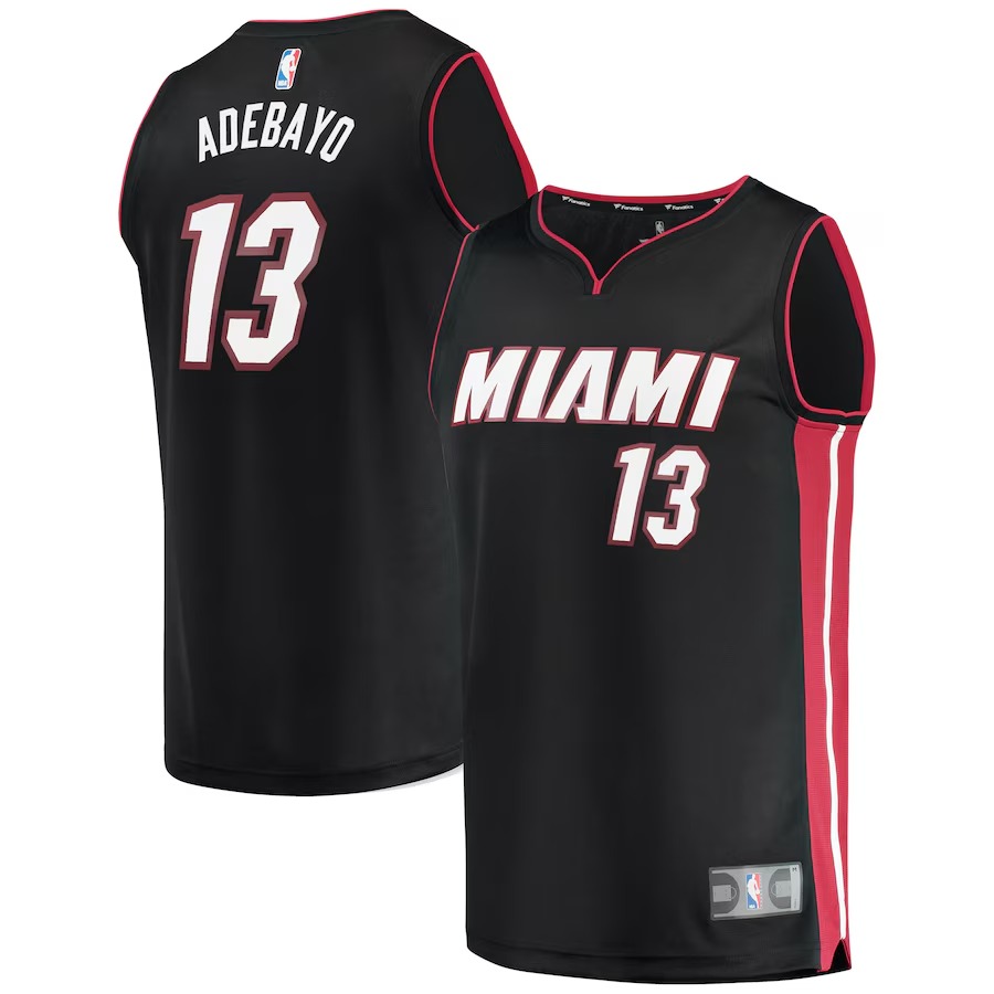 Men's Miami Heat Bam Adebayo Fanatics Black Fast Break Replica Player Jersey - Icon Edition - Ujersey Shop