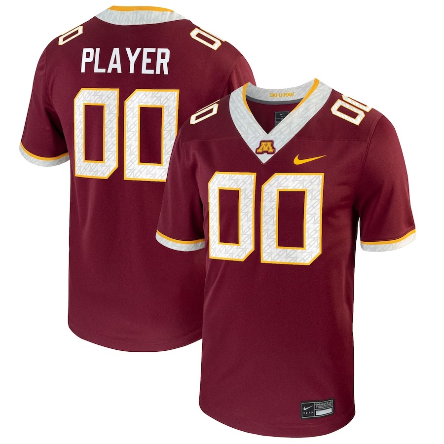 Minnesota Golden Gophers Nike Pick-A-Player NIL Replica Football Jersey - Maroon - Ujersey Shop