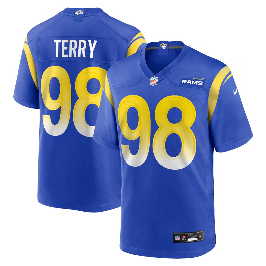 Men's Los Angeles Rams Da'Jon Terry Nike Royal Team Game Jersey - Ujersey Shop