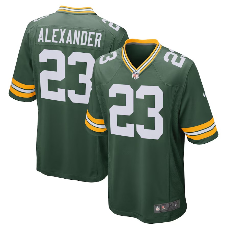 Men's Green Bay Packers Jaire Alexander Nike Green Game Team Jersey - Ujersey Shop