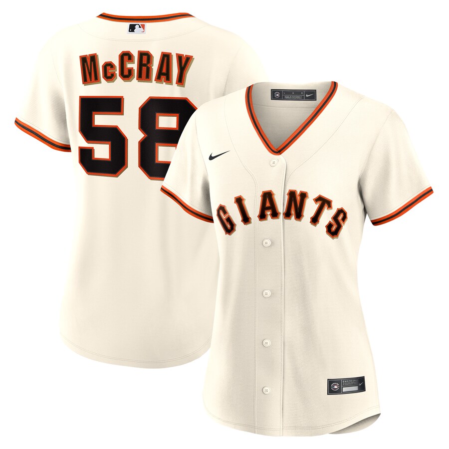 Women's San Francisco Giants Grant McCray Nike Cream Home Replica Jersey - Ujersey Shop